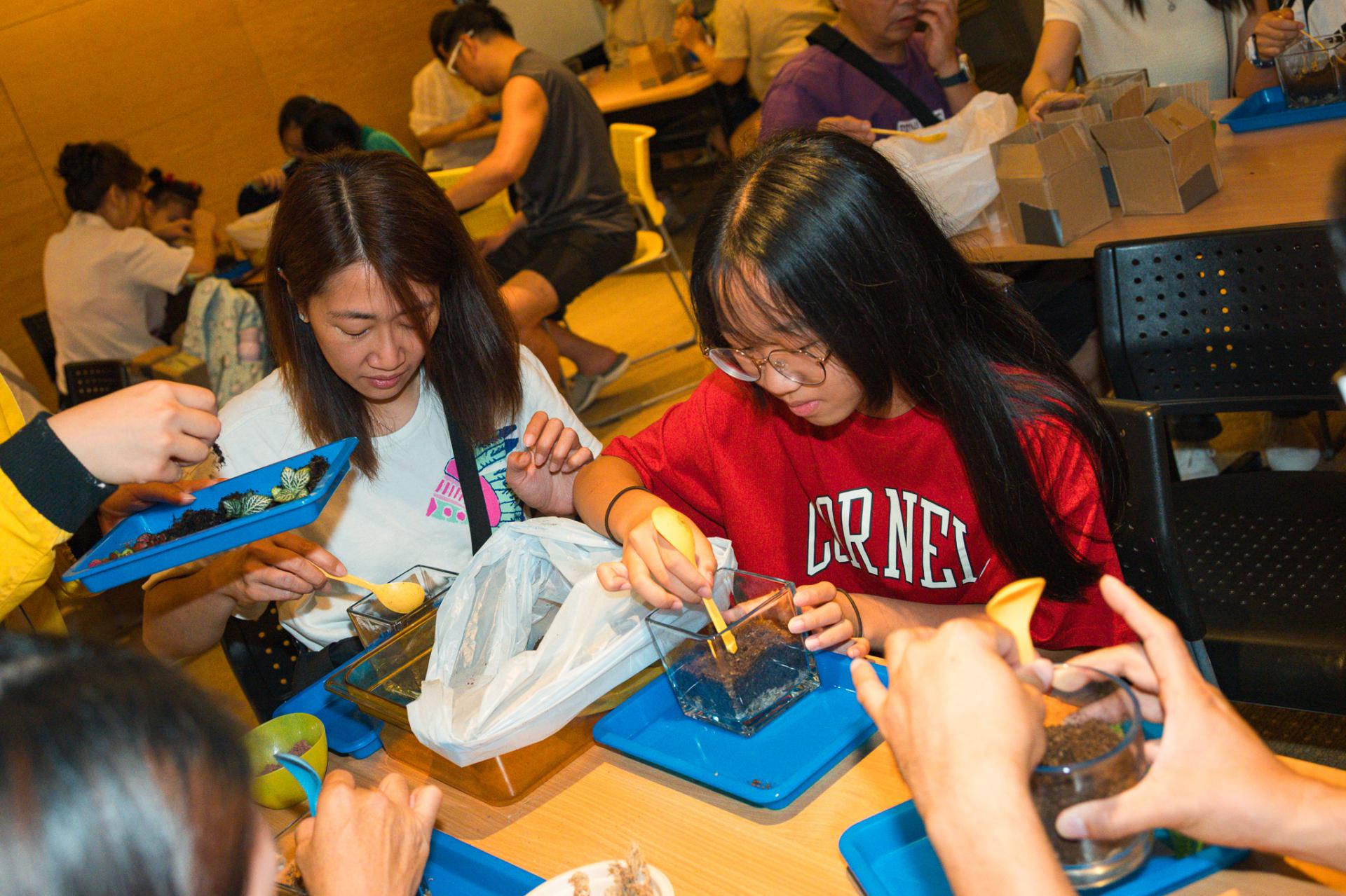 The Parent-Teacher Association of our school, in collaboration with the PTA of Shek Lei St. John's Catholic Primary School, organized a 'Micro-Ecosystem Glass Terrarium Workshop' at Noah's Ark, Ma Wan, and a visit to the '1868 Cultural and Arts District.'43 The Parent-Teacher Association of our school, in collaboration with the PTA of Shek Lei St. John's Catholic Primary School, organized a 'Micro-Ecosystem Glass Terrarium Workshop' at Noah's Ark, Ma Wan, and a visit to the '1868 Cultural and Arts District.'-43